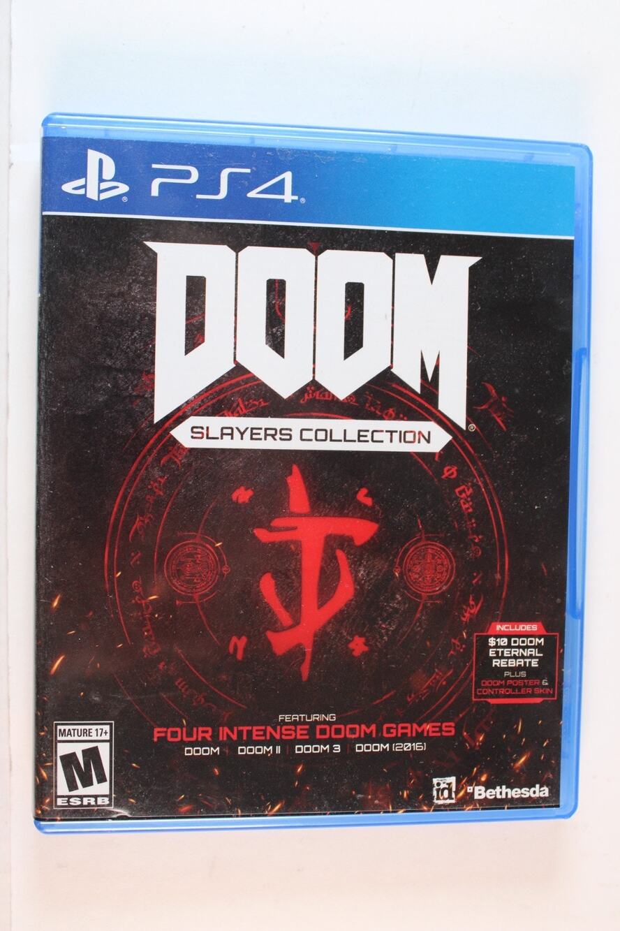 Doom Slayers Club Collection (Sony PlayStation 4, PS4) Authentic, Tested/Works